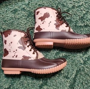 Simply Southern Cow Print Rain Boots